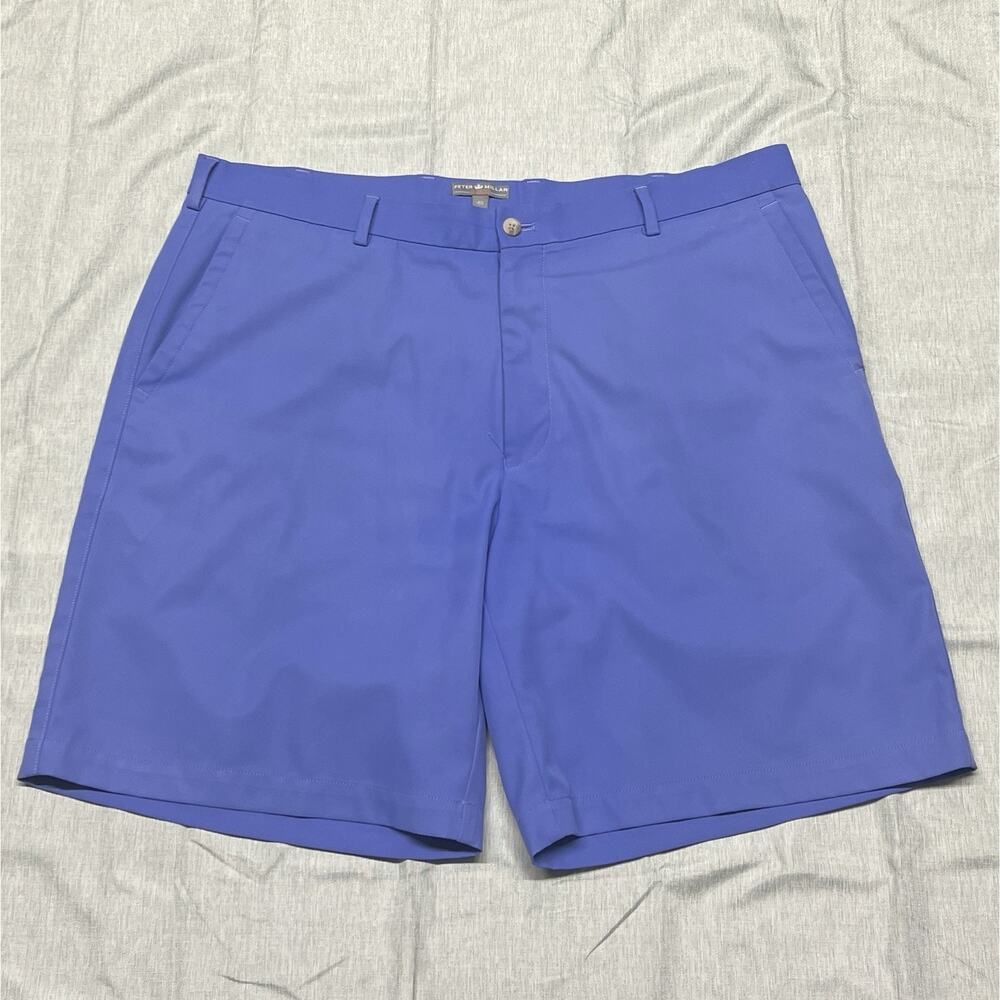 Peter Millar Wicking Golf Shorts Mens SZ 40 flat front chino